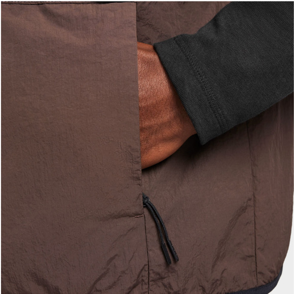 Nike Vest Mens Medium Brown Baroque Tech Woven Utility Lightweight Nylon UPF New - Picture 8 of 12